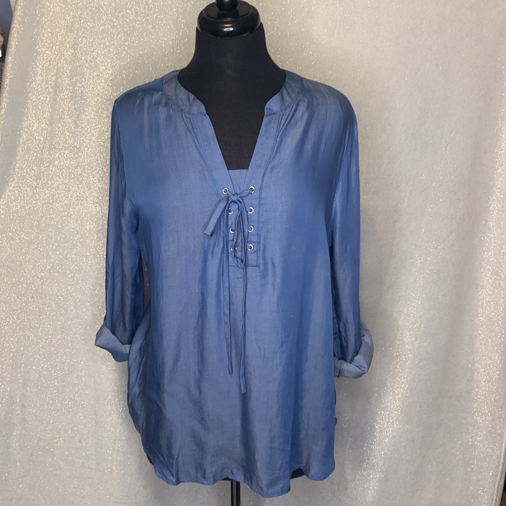 Denim Casual Top